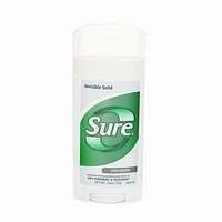 Sure Deodorant Invisible Solid Unscented