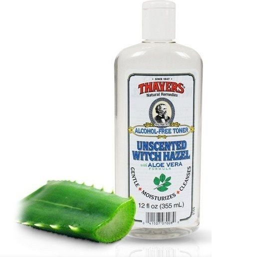 Unscented Witch Hazel Alcohol-Free Toner with Aloe Vera