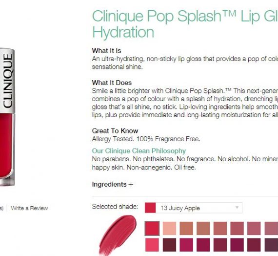 Pop Splash Lip Gloss + Hydration