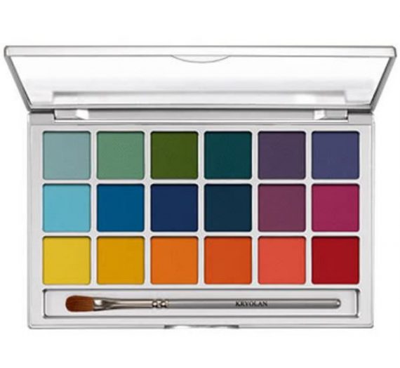 18-Color Pressed Powder Variety V2 Palette – Bright