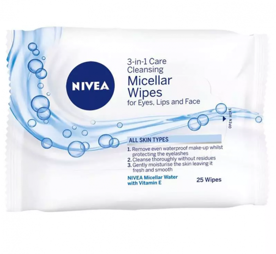 NIVEA 3 In 1 Care Cleansing Micellar Wipes