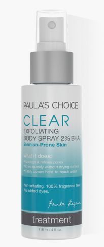 Clear Acne body spray
