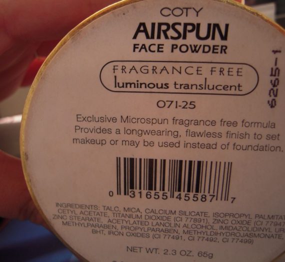 Airspun Fragrance Free Luminous Translucent Loose Powder