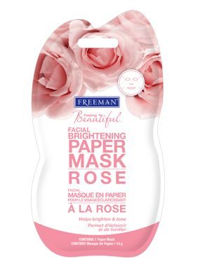 Rose Brightening Facial Paper Mask