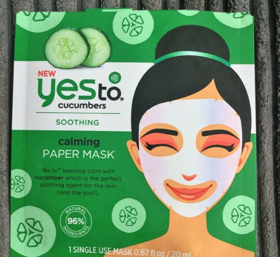 Yes To Cucumbers Soothing Calming Paper Mask