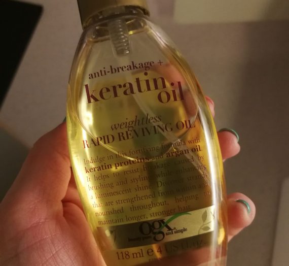 OGX – Keratin Oil, weightless rapid reviving oil