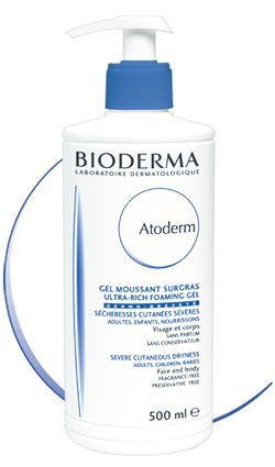 ATODERM Ultra Rich Foaming Gel Face and Body, Adults Children Babies