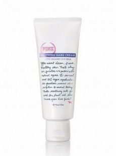 Pink soothing hand cream with organic oat extract