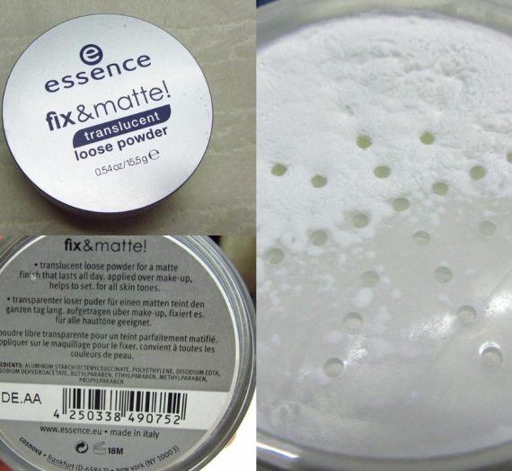 Essence Fix & Matte Translucent Loose Powder