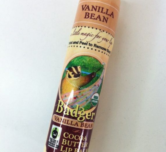 Badger Cocoa Butter Lip Balm in Vanilla Bean