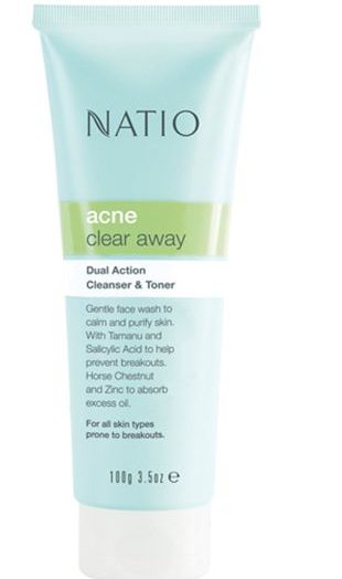 Natio Acne Dual Action Cleanser and Toner