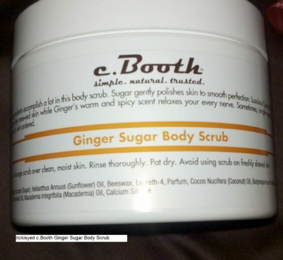 ginger sugar body scrub