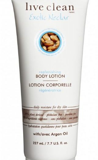 live clean exotic nectar replenishing body lotion with argan oil