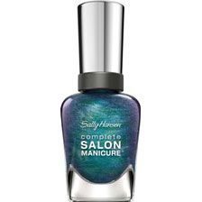 Complete Salon Manicure in Black and Blue