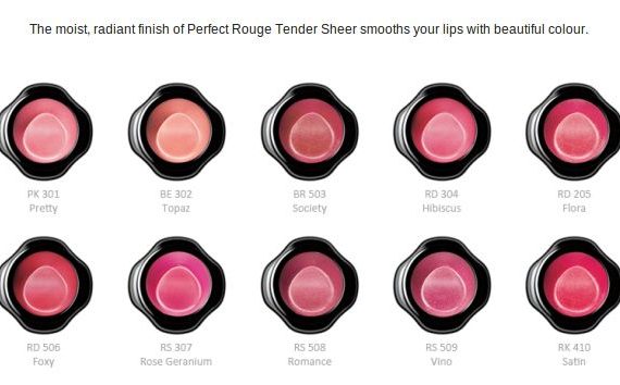 Perfect Rouge Tender Sheer Lipstick [all shades]  [DISCONTINUED]