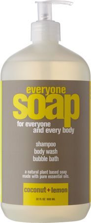 Everyone Soap- Coconut and Lemon Shampoo, Body Wash and Bubble Bath