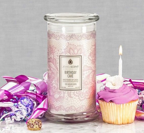 Jewel Scent Candles – Birthday Cake