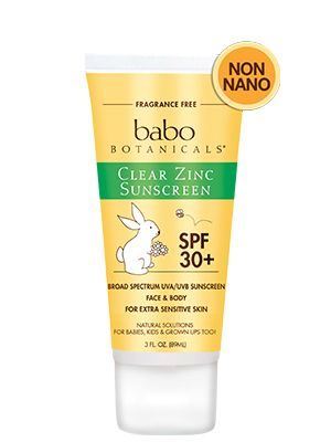 Babo Botanicals – SPF 30+ Fragrance Free Clear Zinc Sunscreen Lotion