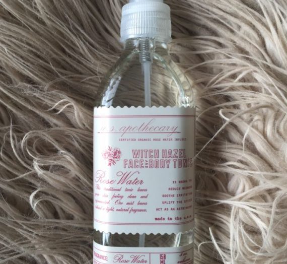 Witch Hazel Face & Body Tonic, Rose Water Fragrance