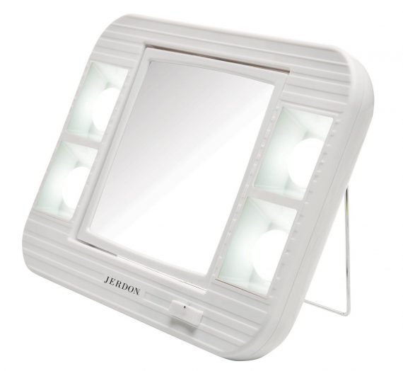 Jerdon LED 5x Lighted Makeup Mirror