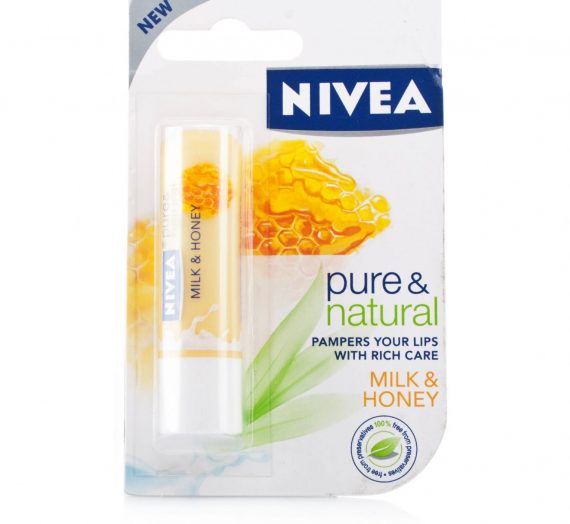 Pure and natural milk and honey lip balm